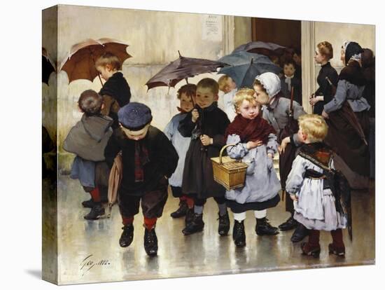 Leaving the Class, 1888-Jules Jean Geoffroy-Premier Image Canvas