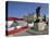 Lebanese Flag and the Martyrs Statue in the Bcd, Lebanon, Middle East-Gavin Hellier-Premier Image Canvas