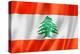 Lebanese Flag-daboost-Stretched Canvas