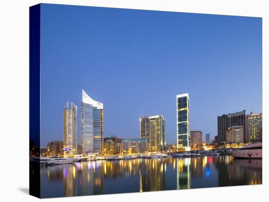 Lebanon, Beirut, the Beirut Skyline from Zaitunay Bay-Nick Ledger-Premier Image Canvas