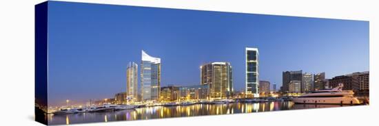 Lebanon, Beirut, the Beirut Skyline from Zaitunay Bay-Nick Ledger-Premier Image Canvas