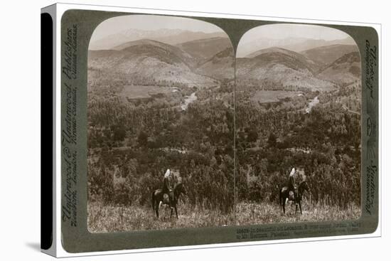 Lebanon, Looking East over the Upper Jordan Valley to Mount Hermon, 1900s-Underwood & Underwood-Premier Image Canvas