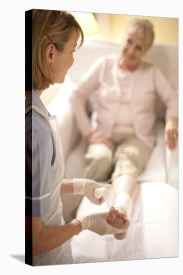 Leg Ulcer Treatment-Science Photo Library-Premier Image Canvas