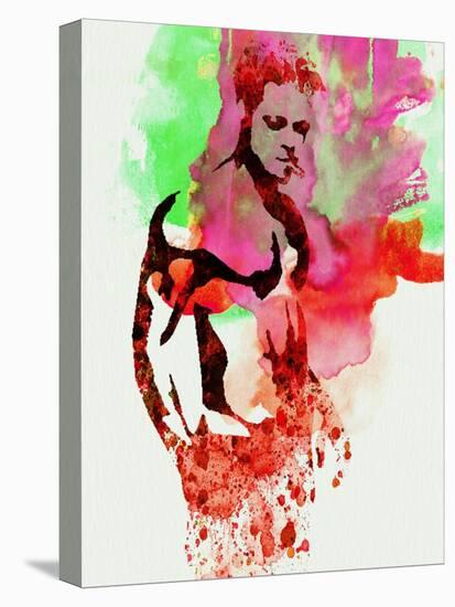 Legendary Fight Club Watercolor-Olivia Morgan-Stretched Canvas