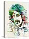 Legendary Frank Zappa Watercolor-Olivia Morgan-Stretched Canvas