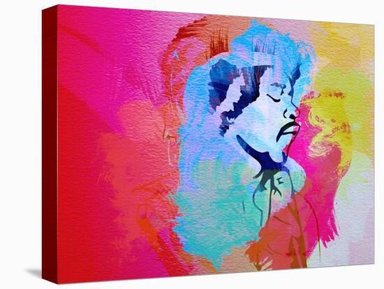 Legendary Hendrix Watercolor-Olivia Morgan-Stretched Canvas