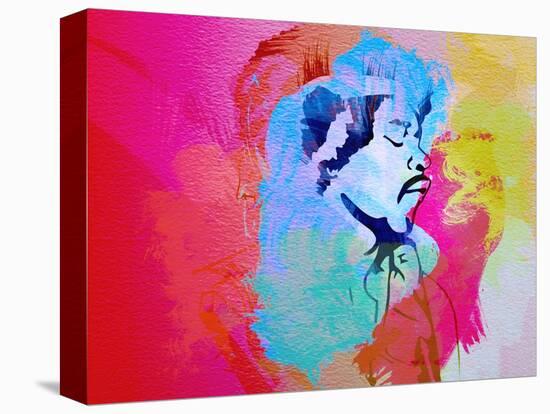 Legendary Hendrix Watercolor-Olivia Morgan-Stretched Canvas