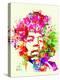Legendary Jimi Hendrix Watercolor I-Olivia Morgan-Stretched Canvas