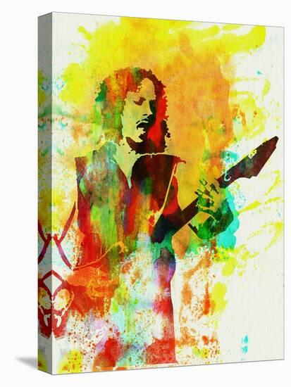 Legendary Kirk Hammett Watercolor-Olivia Morgan-Stretched Canvas