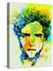 Legendary Robert Pattinson Watercolor-Olivia Morgan-Stretched Canvas