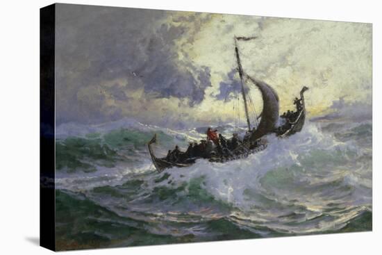 Leif Eriksson discovers America, 1902-Harriet Backer-Premier Image Canvas