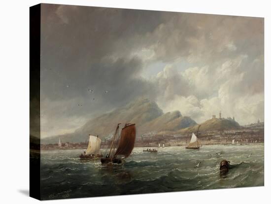 Leith and Edinburgh from the Firth of Forth, 1847-John Wilson Carmichael-Premier Image Canvas