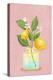 Lemon Bunch in Vase-Raissa Oltmanns-Premier Image Canvas