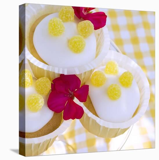 Lemon Muffins with Jelly Fruits and Blossoms-C. Nidhoff-Lang-Premier Image Canvas