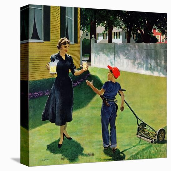 "Lemonade for the Lawnboy", May 14, 1955-George Hughes-Premier Image Canvas