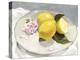 Lemons on a Plate lI-Victoria Barnes-Stretched Canvas