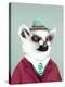 Lemur-Animal Crew-Stretched Canvas