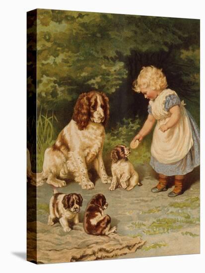 Lena's Pets , Early 20Th Century Illustration-Anonymous Anonymous-Premier Image Canvas