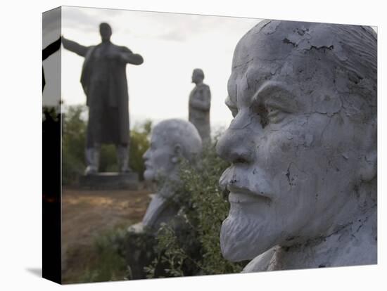 Lenin Statues, Semey, Kazakhstan-Ian Trower-Premier Image Canvas