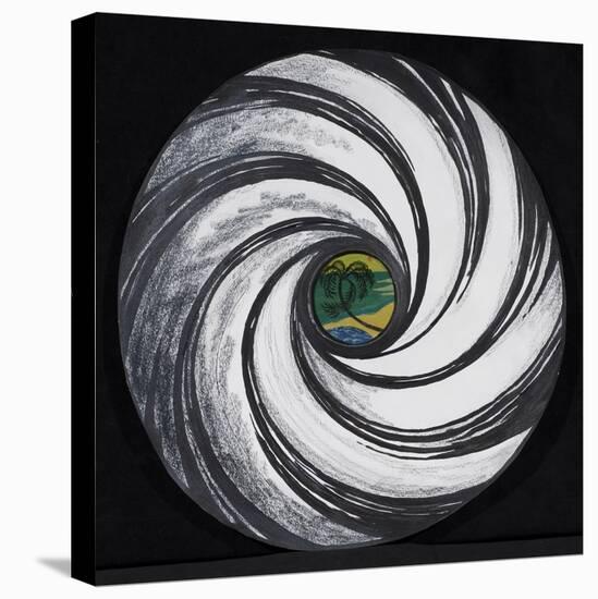 Lense Swirl with Palm Tree, 2005-Carolyn Hubbard-Ford-Premier Image Canvas