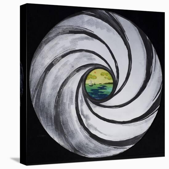 Lense Swirl with Sea and Clouds, 2005-Carolyn Hubbard-Ford-Premier Image Canvas