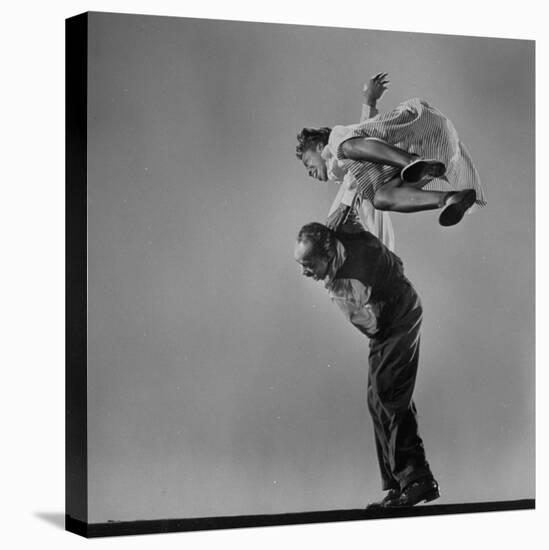 Leon James and Willa Mae Ricker Demonstrating a Step of the Lindy Hop-Gjon Mili-Premier Image Canvas