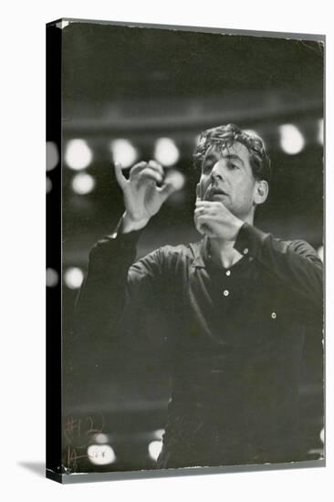 Leonard Bernstein Conducting Rehearsal of NY Philharmonic in Hindemith's "Mathis de Mahler"-Alfred Eisenstaedt-Premier Image Canvas