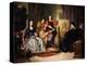 Leonardo Da Vinci Painting the Mona Lisa-Cesare Maccari-Premier Image Canvas