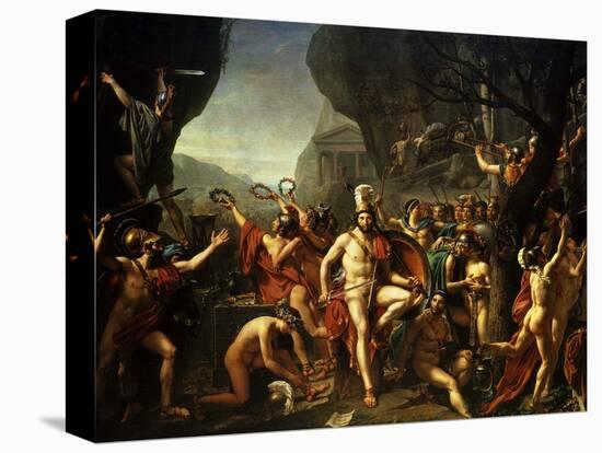 Léonidas Aux Thermopyles (Leonidas, King of Sparta, at Thermopylae)-Jacques-Louis David-Premier Image Canvas