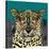 Leopard Queen Teal-Sharon Turner-Stretched Canvas