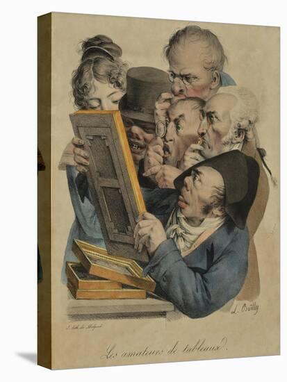 Les Amateurs De Tableux, 1823-Louis Leopold Boilly-Premier Image Canvas