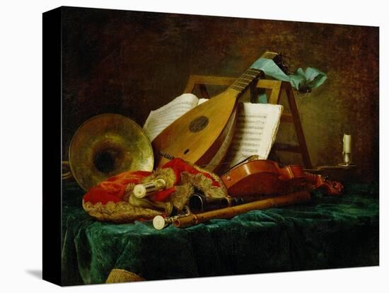 Les attributs de la Musique-the symbols of music, 1770. See also 40-11-13 / 47 Canvas, 88 x 116 cm-Anne Vallayer-coster-Premier Image Canvas