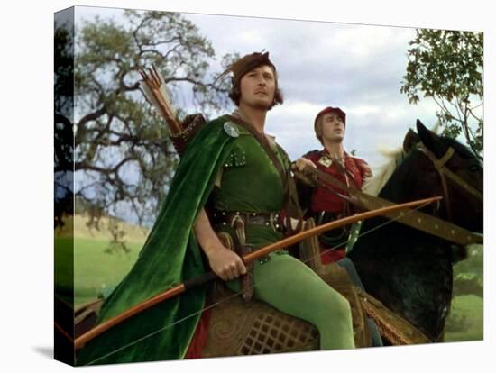 Les aventures by Robin des bois THE ADVENTURES OF ROBIN HOOD by MichaelCurtiz and WilliamKeighley w-null-Stretched Canvas