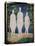 Les Baigneurs (The Bathers). Trois Silhouettes Blanches Et Nues, Se Tenant Pres D'une Riviere, En E-Kazimir Severinovich Malevich-Premier Image Canvas