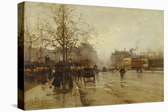 Les Boulevards, Paris-Eugene Galien-Laloue-Premier Image Canvas