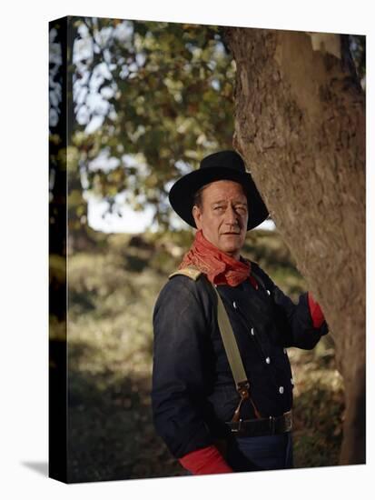 Les Cavaliers THE HORSE SOLDIERS by John Ford with John Wayne, 1959 (photo)-null-Stretched Canvas