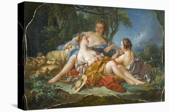 Les Confidences Pastorales, c.1745-Francois Boucher-Premier Image Canvas