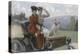 Les Dames Goldsmith au bois de Boulogne en 1897 sur une voiturette Peugeot.-Julius Leblanc Stewart-Premier Image Canvas