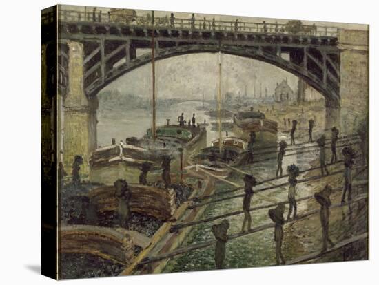 Les Déchargeurs de charbon-Claude Monet-Premier Image Canvas