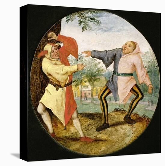 Les Deux Bouffons-Pieter Brueghel the Younger-Premier Image Canvas