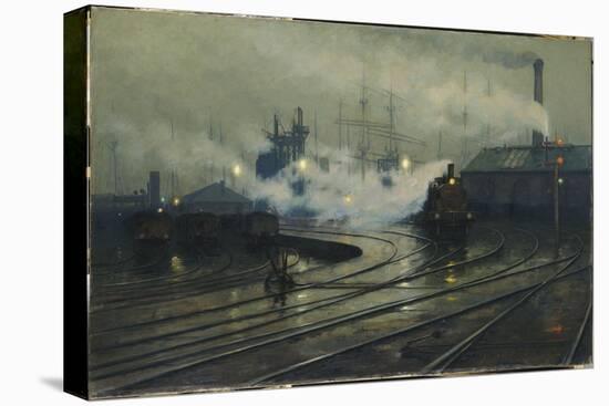 Les docks de Cardiff-Lionel Walden-Premier Image Canvas