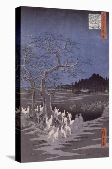 Les feux des renards à la veille de la Saint Sylvestre sous l'Arbre d'Ôji-Ando Hiroshige-Premier Image Canvas