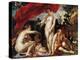 Les Filles De Cecrops Trouvent L'enfant Erichthonios - the Daughters of Cecrops Finding the Child E-Jacob Jordaens-Premier Image Canvas