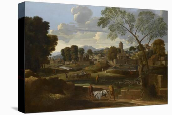 Les Funérailles de Phocion-Nicolas Poussin-Premier Image Canvas