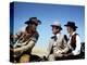 Les Grands Espaces THE BIG COUNTRY by William Wyler with Chuck Connors, Gregory Peck and Carroll Ba-null-Stretched Canvas