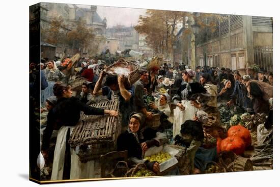 Les Halles, 1895 (Oil on Canvas)-Leon Augustin Lhermitte-Premier Image Canvas