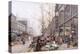 Les Halles and St. Eustache-Eugene Galien-Laloue-Premier Image Canvas