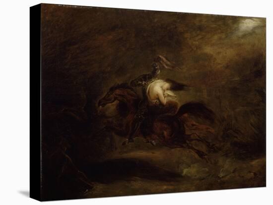 Les morts vont vite (d'après une ballade de Bürger)-Ary Scheffer-Premier Image Canvas