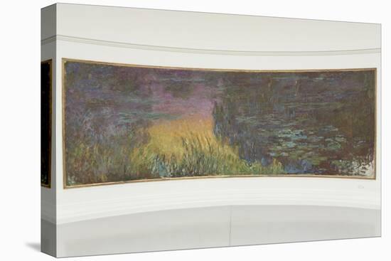 Les Nymph? : Soleil couchant-Claude Monet-Premier Image Canvas