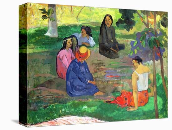 Les Parau Parau (The Gossipers), or Conversation, 1891-Paul Gauguin-Premier Image Canvas